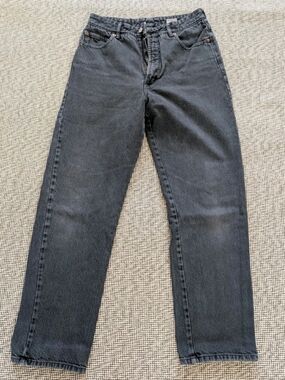 Vintage Bongo x BP Womens Straight Leg Jeans Sz. 9 Nonstretch Faded Black Denim